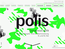 Tablet Screenshot of polis-convention.com